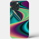 Futuristische Abstracte 3D Metallic Rainbow Art Case-Mate iPhone Case (Achterkant)