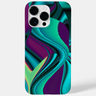 Futuristische Abstracte 3D Metallic Rainbow Art Case-Mate iPhone 14 Pro Max Hoesje