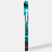 Futuristische Abstracte 3D Metallic Rainbow Art Case-Mate iPhone Case (Achterkant / Links)