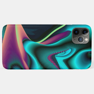 Futuristische Abstracte 3D Metallic Rainbow Art iPhone 11 Pro Max Hoesje