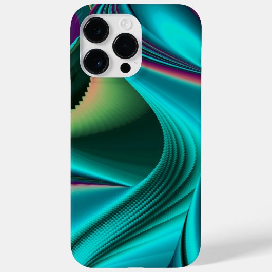 Futuristische Abstracte 3D Metallic Rainbow Art Case-Mate iPhone Case (Achterkant)