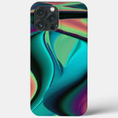 Futuristische Abstracte 3D Metallic Rainbow Art Case-Mate iPhone Case (Achterkant)