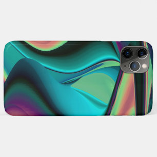 Futuristische Abstracte 3D Metallic Rainbow Art iPhone 11 Pro Max Hoesje