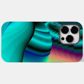 Futuristische Abstracte 3D Metallic Rainbow Art Case-Mate iPhone Case (Achterkant (horizontaal))