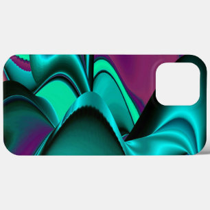 Futuristische Abstracte 3D Metallic Rainbow Art iPhone 13 Pro Max Hoesje