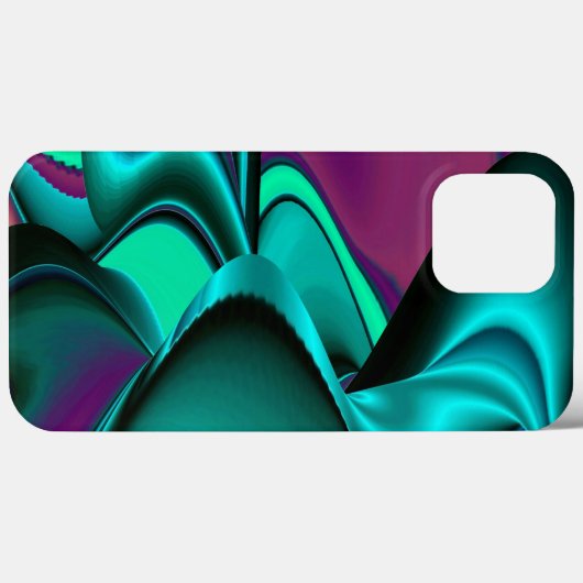 Futuristische Abstracte 3D Metallic Rainbow Art Case-Mate iPhone Case (Achterkant (horizontaal))