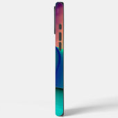 Futuristische Abstracte 3D Metallic Rainbow Art Case-Mate iPhone Case (Achterkant / Links)