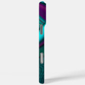 Futuristische Abstracte 3D Metallic Rainbow Art Case-Mate iPhone Case (Achterkant / Rechts)