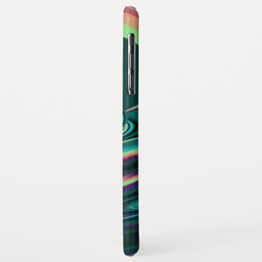Futuristische Abstracte 3D Metallic Rainbow Art Case-Mate iPhone Case (Achterkant/links)