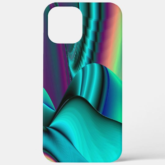 Futuristische Abstracte 3D Metallic Rainbow Art Case-Mate iPhone Case (Achterkant)