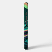 Futuristische Abstracte 3D Metallic Rainbow Art Case-Mate iPhone Case (Achterkant / Links)