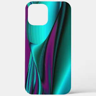 Futuristische Abstracte 3D Metallic Rainbow Art iPhone 12 Pro Max Hoesje