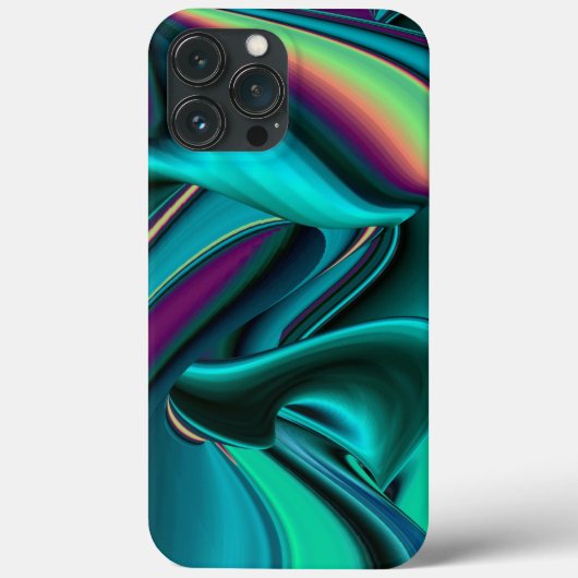 Futuristische Abstracte 3D Metallic Rainbow Art Case-Mate iPhone Case (Achterkant)