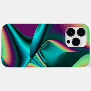 Futuristische Abstracte 3D Metallic Rainbow Art Case-Mate iPhone 14 Pro Max Hoesje