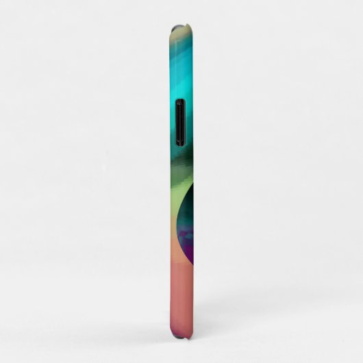Futuristische Abstracte 3D Metallic Rainbow Art Case-Mate iPhone Case (Achterkant/rechts)