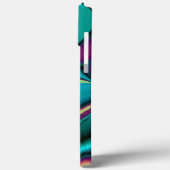 Futuristische Abstracte 3D Metallic Rainbow Art Case-Mate iPhone Case (Achterkant / Links)