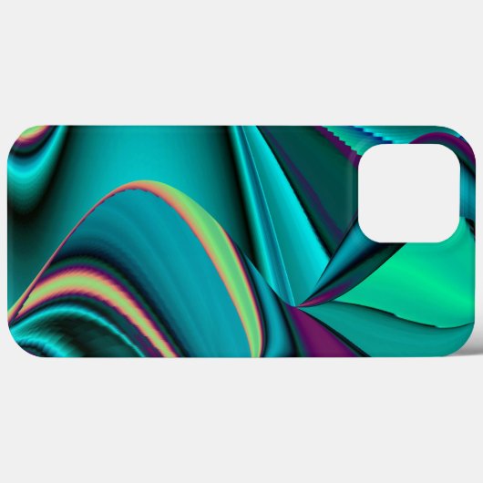 Futuristische Abstracte 3D Metallic Rainbow Art Case-Mate iPhone Case (Achterkant (horizontaal))