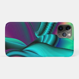 Futuristische Abstracte 3D Metallic Rainbow Art iPhone 11 Pro Hoesje