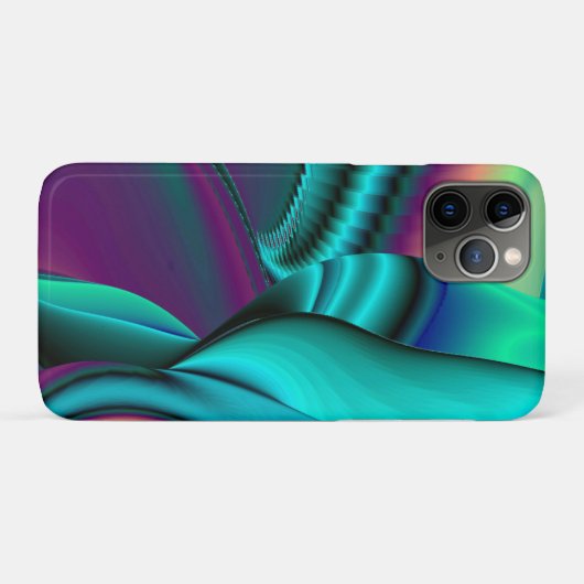 Futuristische Abstracte 3D Metallic Rainbow Art Case-Mate iPhone Case (Achterkant (horizontaal))