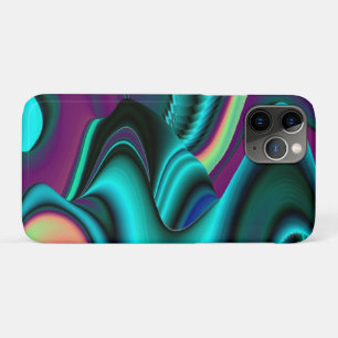 Futuristische Abstracte 3D Metallic Rainbow Art iPhone 11 Pro Hoesje