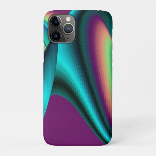 Futuristische Abstracte 3D Metallic Rainbow Art Case-Mate iPhone Case (Achterkant)