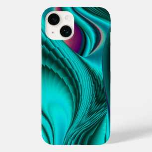 Futuristische Abstracte 3D Metallic Rainbow Art Case-Mate iPhone 14 Hoesje