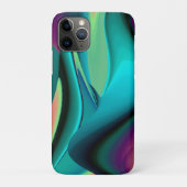 Futuristische Abstracte 3D Metallic Rainbow Art Case-Mate iPhone Case (Achterkant)