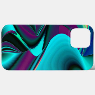 Futuristische Abstracte 3D Metallic Rainbow Art iPhone 13 Pro Max Hoesje