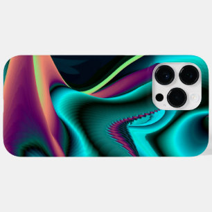 Futuristische Abstracte 3D Metallic Rainbow Art Case-Mate iPhone 14 Pro Max Hoesje