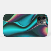 Futuristische Abstracte 3D Metallic Rainbow Art Case-Mate iPhone Case (Achterkant (horizontaal))