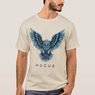 Futuristische Adelaar met Focus Tekst T-shirt