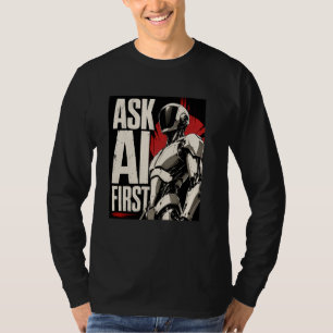 Futuristische AI Robot Humanoïde Tech Design T-shirt
