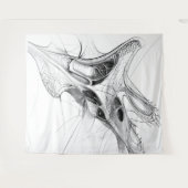 Futuristische architecturale weergave: golvend wandkleed (Voorkant (horizontaal))