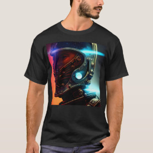 Futuristische astronaut 4K T-shirt