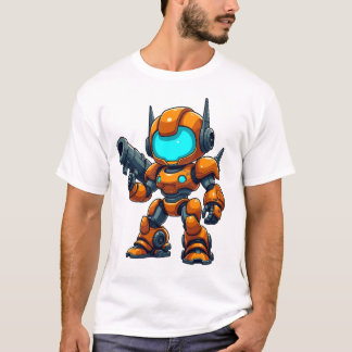Futuristische astronaut die het buitenaardse sterr t-shirt