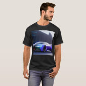 Futuristische auto 4 t-shirt (Voorkant volledig)
