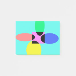 Futuristische bloem post-it® notes