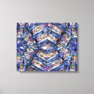 Futuristische Chrystal X7-12 verpakt Canvas Afdruk
