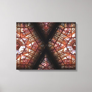 Futuristische Chrystal X7-1 verpakt Canvas Afdruk