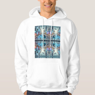 Futuristische City Basic Hoodie met capuchon