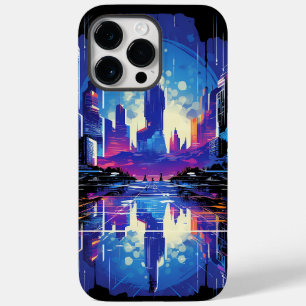 Futuristische Cyberpunk City Skyline Case-Mate iPhone 14 Pro Max Hoesje
