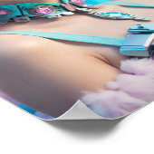 Futuristische Cyberpunk Smile Poster (Hoek)