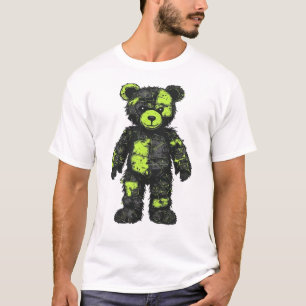 Futuristische Cyberpunk Techwear Teddybeer Neon Gr T-shirt