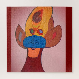 Futuristische Dieren Kunst Puzzel