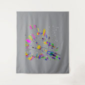 Futuristische digitale kunstcreaties wandkleed (Voorkant)