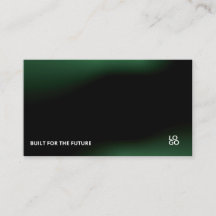 Futuristische donkere tech startup visitekaart