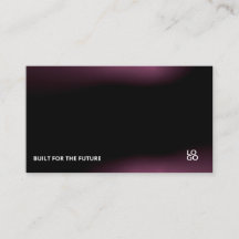 Futuristische donkere tech startup-visitekaart