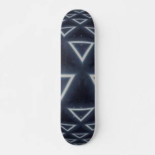 Futuristische Driehoek Bol Geometrische Kunst Skateboard