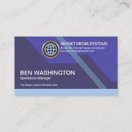 Futuristische dynamische kleurrijke verbluffende t visitekaartje