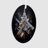 Futuristische Elegantie Kerstversiering Ornament (voorkant)